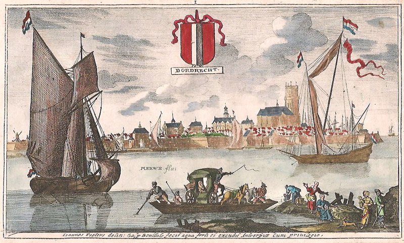 Gezicht op Dordrecht 1674 Peeters
